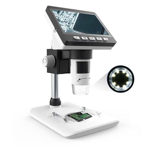 1000X HD1080P 4.3 pouces LCD Microscope numérique Portable bureau Microscope loupe ensemble de loupe Support 10 langues ► Photo 1/6