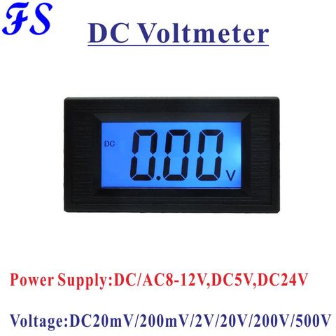Voltmètre numérique LCD YB5135D, DC 20mv 200mv 2V 20V 500V V, alimentation électrique, DC 5V 24V DC/2V ► Photo 1/6