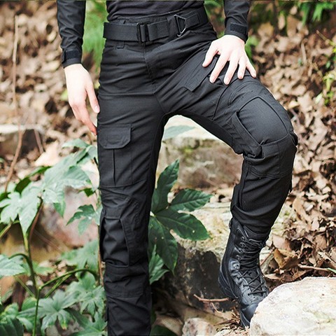 Pantalon de randonnée de Camping Camouflage tactique militaire professionnel en plein air pantalon de sport Anti-déchirure armée pantalon de Combat anti-boulochage ► Photo 1/6