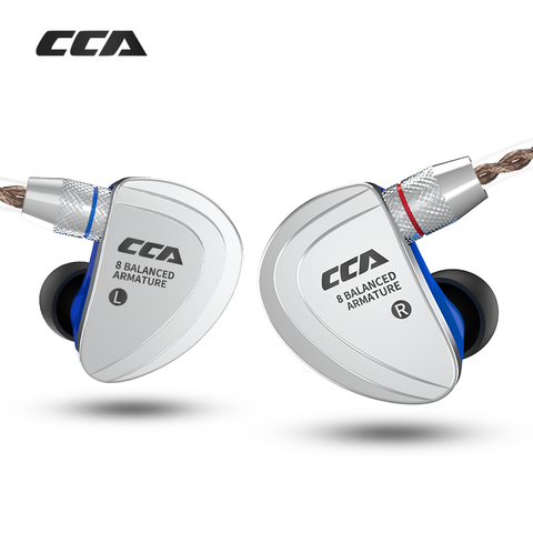 CCA C16 8BA – écouteurs intra-auriculaires avec moniteur HIFI, casque avec câble détachable à 2 broches, 8 armatures équilibrées ► Photo 1/6