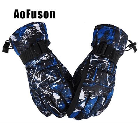 Gants de Ski unisexe imperméables et respirants pour adolescents, accessoires pour Snowboard, Ski, sport, sport, nouvelle collection 2022 ► Photo 1/6