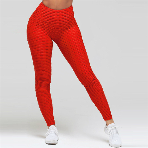 CHRLEISURE Sport Leggings de Remise en forme de Femmes Taille Haute Pantalons De Yoga Leggings Feminina Solide Vêtements De Yoga Pour D'entraînement En Cours D'exécution ► Photo 1/6