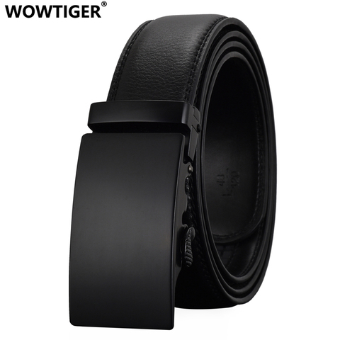 WOWTIGER – Ceinture en cuir à boucle automatique pour Homme, styliste de mode, luxe, Business, alliage ► Photo 1/6