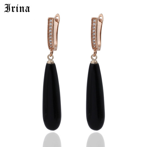 Irina-boucles d'oreilles Vintage avec le même paragraphe, Imitation de perles pour femmes, vente en gros, Section longue, 585 ► Photo 1/6