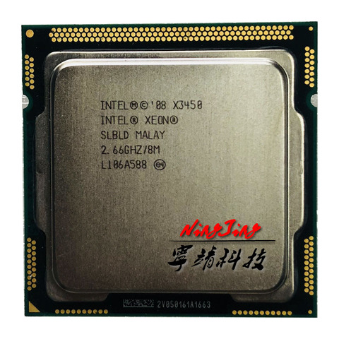 Intel Xeon X3450 2.667 GHz, Quad Core, 8M, 95W processeur d'unité centrale, LGA 1156, Quad Core, 8 threads ► Photo 1/1
