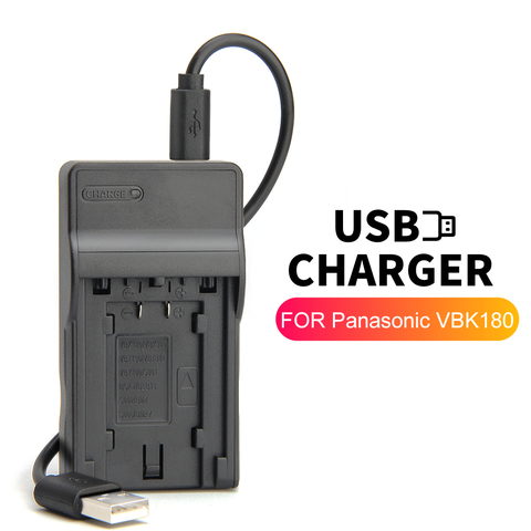 Chargeur de batterie USB pour appareil photo Panasonic, VW-VBT190 VW-VBT380 HC-V110 HC-V130 HC-V160 HC-V201 HC-V210 HC-V250 HC-V260 HC-V270 ► Photo 1/6