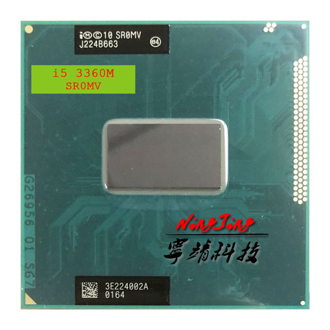 Intel Core i5-3360M i5 3360M SR0MV 2.8 GHz Dual-Core Quad-Thread processeur d'unité centrale 3M 35W prise G2 / rPGA988B ► Photo 1/1