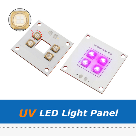 Panneau lumineux LED à polymérisation UV 405nm 40W, lampe avec perles violettes, pour ANYCUBIC Photon SLA DLP, pièces d'imprimante 3D, 1 pièce ► Photo 1/6
