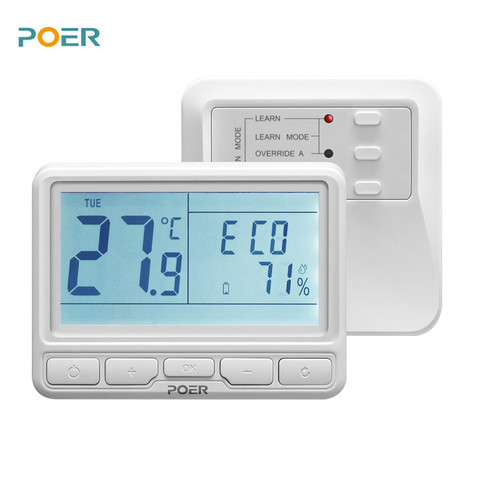 Thermostat numérique sans fil pour chauffage au sol, thermostat intelligent, wi-fi, régulateur de température pour chauffage au sol, programmable ► Photo 1/5