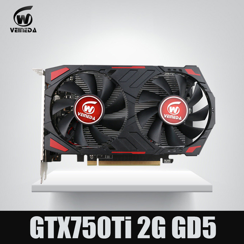 VEINEDA – carte graphique GTX 750 Ti 2G GDDR5 pour ordinateur gamer nVIDIA Geforce, nouveauté ► Photo 1/5