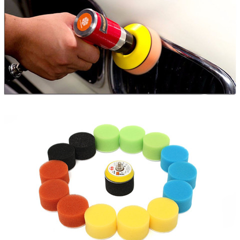 Pulidora – tampon de polissage pour polisseuse de voiture, Kit d'outils pour polisseuse de cire de voiture, cercle de polissage de 2 pouces 50mm, 16 pièces/ensemble ► Photo 1/6