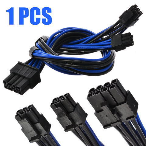 Câble de convertisseur de puissance PCI Express 18awg, double câble PCIE 6 broches mâle à 8 broches, carte graphique CPU ► Photo 1/6