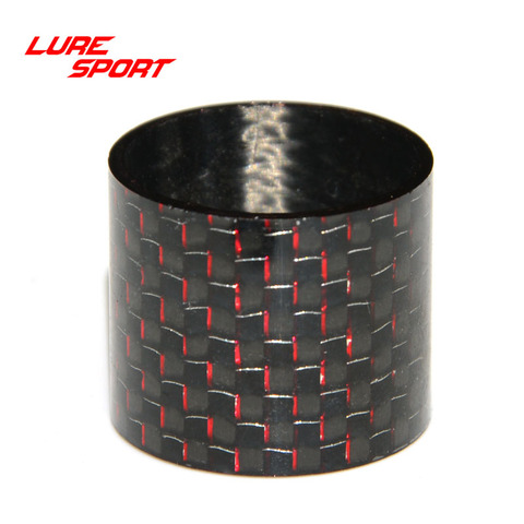 LureSport-tube en carbone tissé, court, 5 pièces, tige vierge en carbone, fil or, rouge, bleu, réparation de pôle ► Photo 1/5