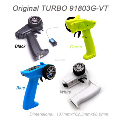 Télécommande Radio d'origine TURBO 91803G-VT 2.4 GHz 3CH avec récepteur pour bateau de voiture RC PK TG3 FS-GT3B ► Photo 1/6