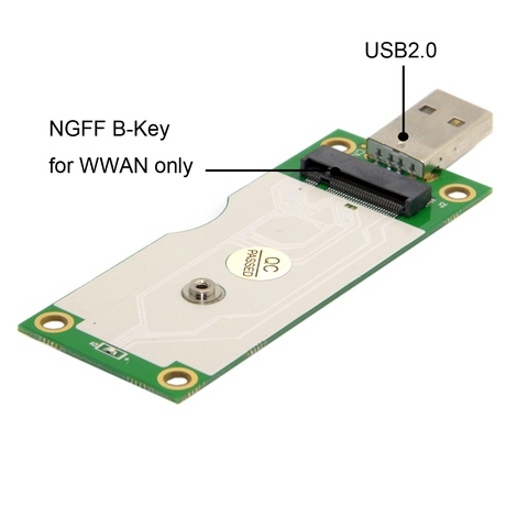 CY ajouter sur les cartes USB à M.2/M2/NGFF/USIM adaptateur releveur M.2 USB 3.0 carte/carte avec emplacement SIM 6pin pour WWAN/LTE 2/3/4G Module ► Photo 1/6