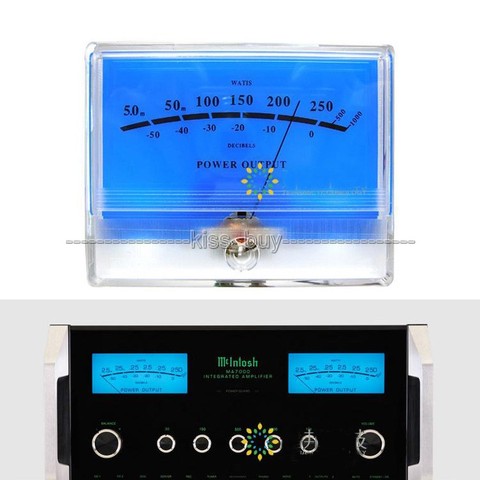 1 pièces x VU mètre DB niveau en-tête Audio amplificateur de puissance indicateur mètre DB tableau bleu ► Photo 1/5