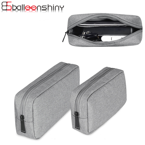 BalleenShiny – sac de rangement d'accessoires numériques, Portable, étanche, câble USB, chargeur d'écouteurs, sac de maquillage, pochette de voyage ► Photo 1/6