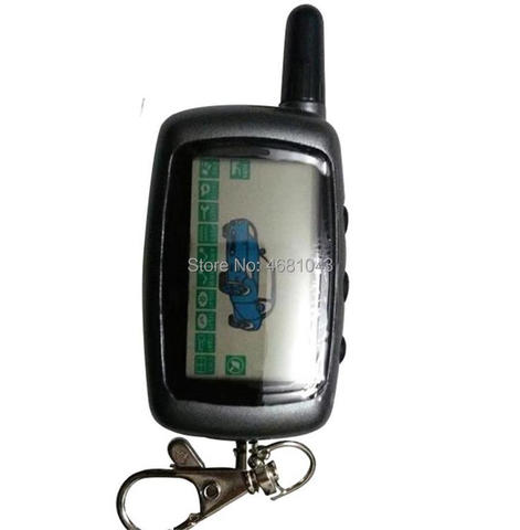 Porte-clés A9 pour télécommande LCD Version russe Starline A9, système d'alarme de voiture bidirectionnel + étui en silicone, vente en gros ► Photo 1/3