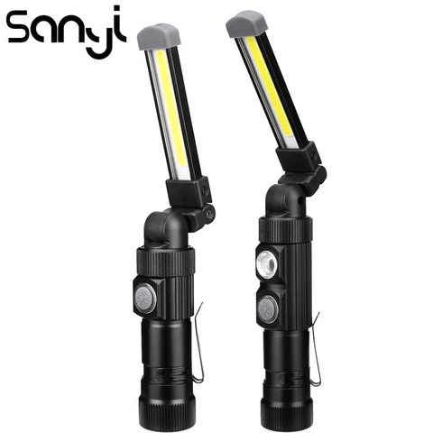 SANYI-lampe torche Portable, 5 modes, batterie intégrée 18650, lampe torche magnétique suspendue ► Photo 1/6