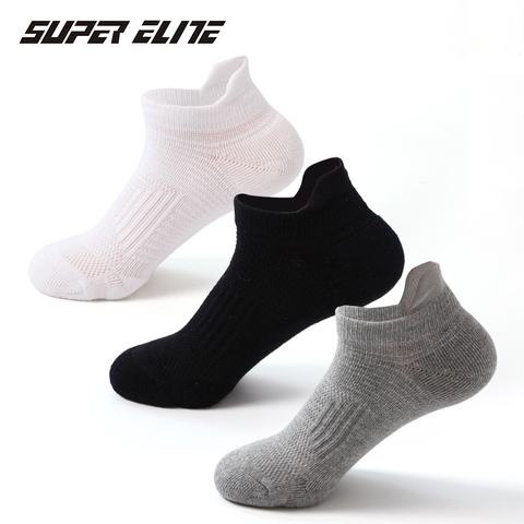 Super Elite Professionnel Chaussettes de Sport Unisexe Fitness Cyclisme Course à pied Bateau De Tennis D'été Doux Chaussette Sport Hommes Femme Femmes Pantoufles ► Photo 1/6