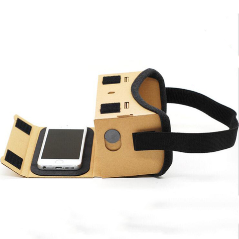 Lunettes de réalité virtuelle Google lunettes en carton lunettes 3D VR Box films pour iPhone 5 6 7 SmartPhones VR casque pour Xiaomi ► Photo 1/5