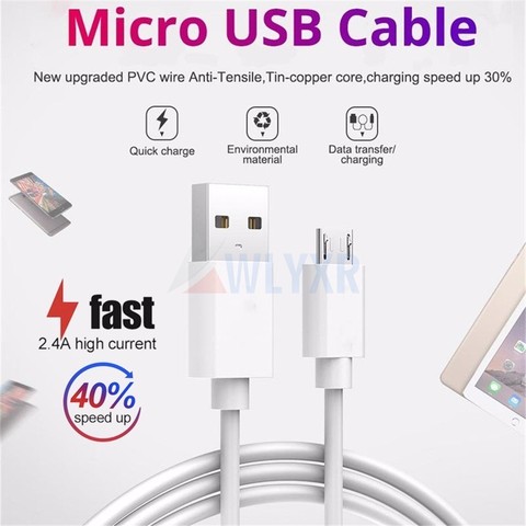 Câble Micro USB de Type C pour recharge rapide et transfert de données, cordon de chargeur usb-c pour Samsung S9 S8 S10 Plus Huawei P30 P20 Xiaomi Mi8 Mi9 ► Photo 1/6