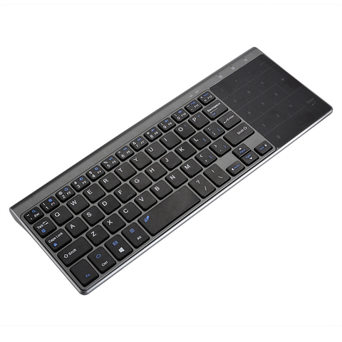 1pc professionnel noir claviers haute qualité sans fil clavier tactile avec pavé tactile pour ordinateur PC ► Photo 1/5