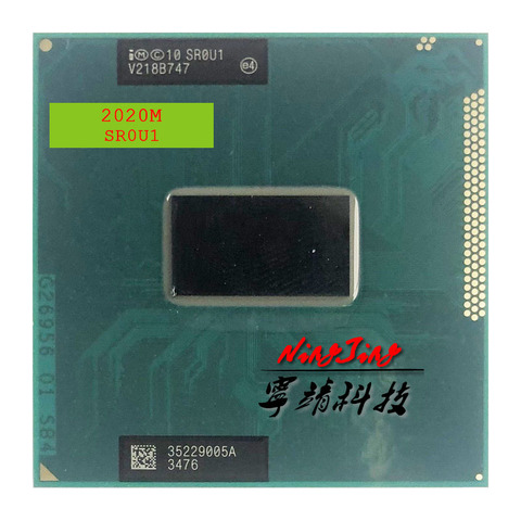 Processeur Intel Pentium 2022M 2022M SR0U1 SR0VN SR184 2.4 GHz, double cœur, double filetage, 2M 35W, prise G2 / rPGA988B ► Photo 1/1