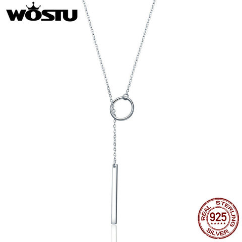WOSTU – colliers et pendentifs en argent Sterling 100% 925 pour femmes, S925, bijoux de luxe, cadeau exquis, CQN304 ► Photo 1/6