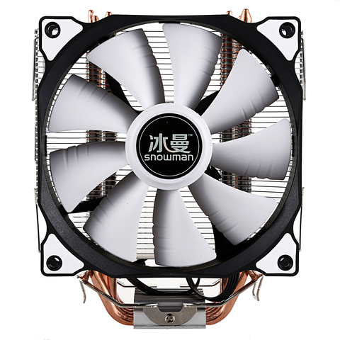 Bonhomme de neige CPU Cooler Master 4 Contact Direct caloducs gel tour système de refroidissement CPU ventilateur de refroidissement avec ventilateurs PWM ► Photo 1/6