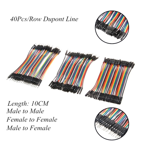 Câbles Dupont mâle à mâle + femelle à mâle et femelle à femelle pour Arduino, Kit de bricolage de 10CM ► Photo 1/6