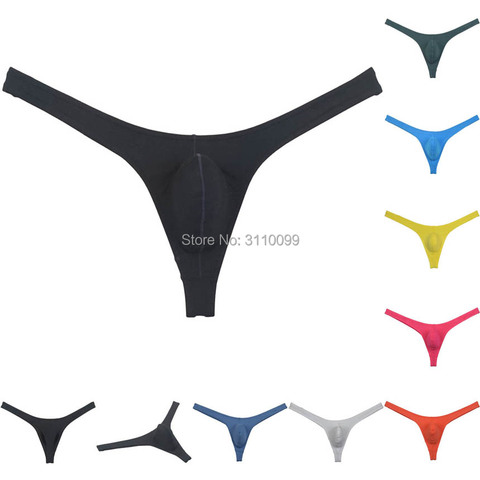 Homme doux Modal confort tongs sous-vêtement bikini string Jockstrap Guy Hipster t-back 8 couleurs ► Photo 1/6