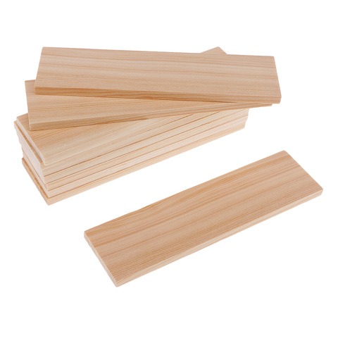 10 pièces Balsa bois feuilles 150x40x6mm pour avion/bateau modèle bricolage carte en bois nom carte bois Plaque formes signe Craft ► Photo 1/6