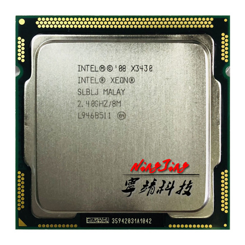 Processeur CPU Intel Xeon X3430 2.4 GHz Quad-Core Quad-Thread 95W LGA 1156 ► Photo 1/1
