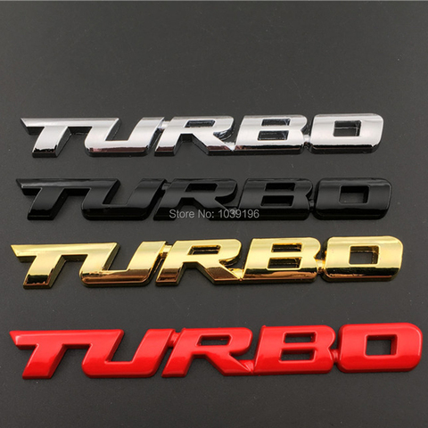 Badge autocollant 3D en alliage de Zinc et métal chromé, nouveau style de voiture, chargement Turbo Boost, autocollant, accessoire automobile ► Photo 1/5