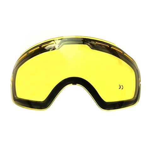 Double lentille de Ski éclaircissante pour lunettes de Ski nuit pour faible lumière teinte temps nuageux masque de Ski lentille de remplacement ► Photo 1/6
