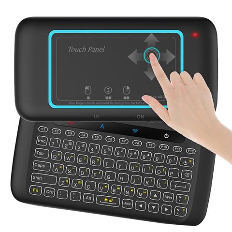 Clavier tactile sans fil H20, rétroéclairé universel, télécommande Air, pour Android Tv Box, Mini Pc, Tv, Bluetooth, souris ► Photo 1/6