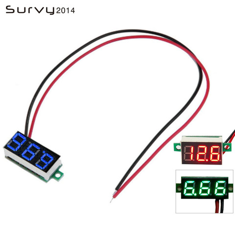 Mini voltmètre à affichage LCD de 0.36 pouces, ampèremètre, voltmètre, ampèremètre, numérique, DC 3-30V, LED ► Photo 1/4