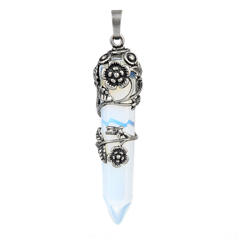 Pendentif en fil de fleur Antique, géométrie, Quartz rose, pierre naturelle, collier ras du cou, bijoux de bricolage, vente en gros et au détail, nouvelle collection ► Photo 1/6