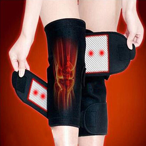 Genouillères auto-chauffantes en Tourmaline, 1 paire, thérapie magnétique, soutien pour les genoux, ceinture de massage ► Photo 1/6