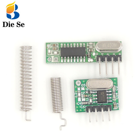 Module RF 433 Mhz superhétérodyne récepteur et émetteur avec antenne pour Arduino uno bricolage kits 433 mhz télécommande 2CH ► Photo 1/6