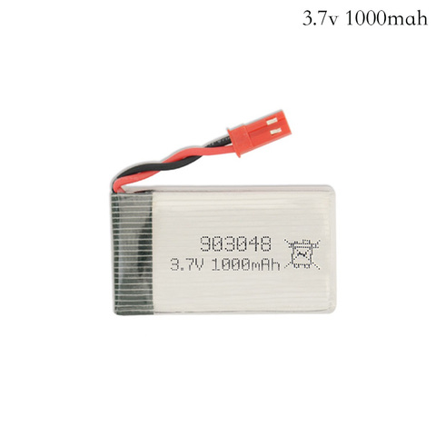 Batterie Lipo 3.7, 1000 V, 1100mAh, 1200mAH, 903048 mAh, 20c, prise JST, pour télécommande, hélicoptère, avions, 1 pièce ► Photo 1/6