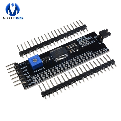MCP23017 12864 128*64 LCD I2C IIC TWI SPI Interface série adaptateur plaque carte convertisseur Module pour Arduino 1602 2004 avec broches ► Photo 1/6
