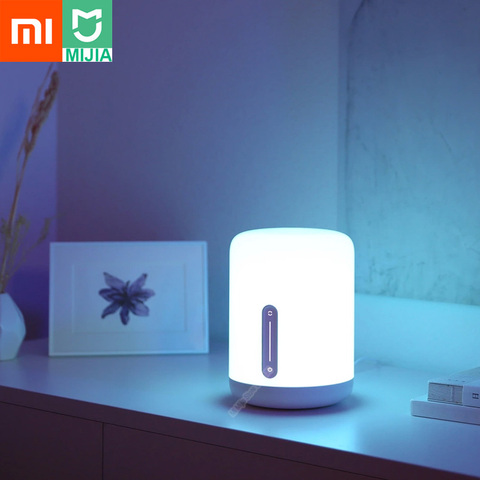 Lampe de chevet d'origine Xiao mi mi jia 2 lumière intelligente commande vocale interrupteur tactile mi App maison ampoule Led pour Apple Homekit Siri ► Photo 1/6