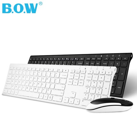 Ensemble clavier et souris sans fil ultra-fin, pour ordinateur portable, bureau, maison, livraison gratuite ► Photo 1/1