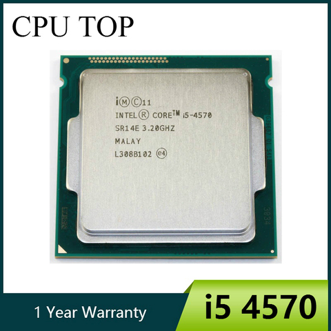 Intel Core i5 4570 3.2 1150 GHz 6 mo Socket LGA Quad-Core processeur d'unité centrale SR14E i5-4570 ► Photo 1/2