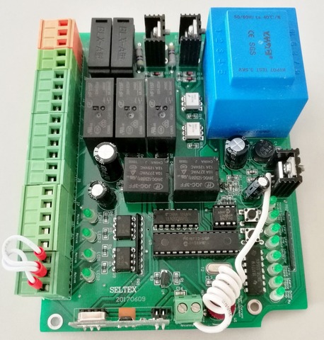 Ouvre-porte double moteur de balançoire, ac 220v, contrôleur de circuit imprimé pcb pour actionneurs de moteur linéaire de balançoire de 220v ► Photo 1/4