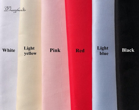 25x25cm Aida 18ct blanc tissu rose bleu noir rouge point de croix tissu toile couture à la main travaux manuels couture artisanat ► Photo 1/3