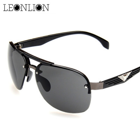 LeonLion – lunettes De soleil classiques Vintage pour hommes et femmes, grande monture, marque De styliste, UV400, pour l'extérieur, 2022 ► Photo 1/6