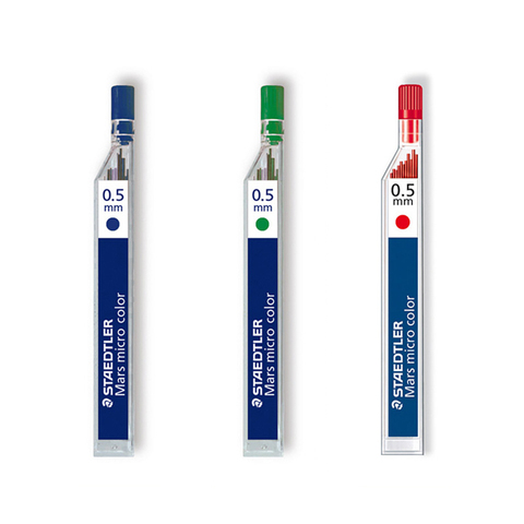 LifeMaster-crayon mécanique 254mm, plomb, Micro couleur Mars, fournitures scolaires et de bureau, rouge/bleu/vert, 0.5mm ► Photo 1/4